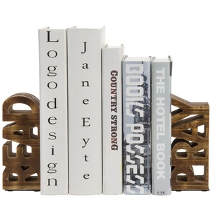 Porte-livres en bois « Lire et Prier » pour la maison, le bureau, le coin lecture, décoration spirituelle et style d'étagère à livres, en provenance d'Inde - Product Image 2