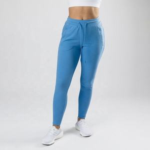 2025 épais chaud noir/marron/peau dernières conceptions dames coton polaire couleur bloc pantalon femmes sueur survêtement taille haute piste - Product Image 6