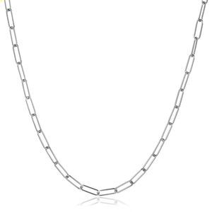 Collar de Cadena Moderno con Diseño de Clip, Chapado en Rodio, Hecho a Mano en Turquía, Regalo de Boda, Joyería de Plata de Ley 925 - Product Image 5