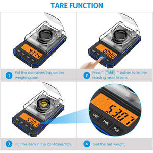 50g 0.001g High Accuracy <b>Digital</b> Display Milligram Jewelry & Gold Diamond <b>Pocket</b> <b>Scale</b> Portable - Product Image 5
