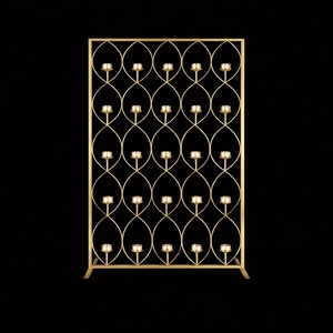Mur élégant de bougie de décorations d'intérieur d'étape de mariage - Product Image 1