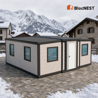 Rumah Kontainer Expandable Modern Prefab 20ft Perakitan Cepat untuk Hunian Keluarga dan Akomodasi Liburan