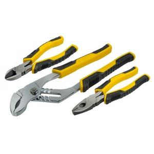 Juego de 6 alicates Stanley con 3 controles de agarre, superficie de mordaza dentada y mango de plástico de agarre suave - Product Image 1