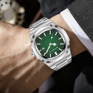 Reloj de Cuarzo Clásico para Hombre con Fecha, Acero Inoxidable, Resistente al Agua 3ATM, 42mm, Reloj de Pulsera para Negocios y Uso Diario - Product Image 3