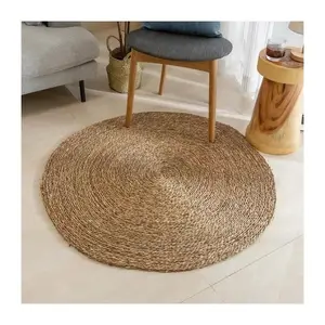 Karpet seagrass bulat dapat dicuci karpet dan karpet area lingkaran kamar tidur modern harga termurah untuk ruang duduk