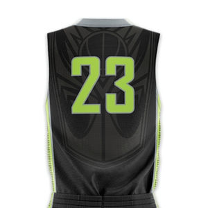 Uniformes de Baloncesto para Hombre Transpirables y Antiarrugas, Conjunto de Uniforme de Baloncesto de Poliéster Liso Personalizado - Product Image 6