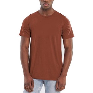 Camiseta transpirable ecológica de manga larga de poliéster/algodón de punto informal para hombre - Product Image 1