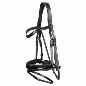 Bridon en cuir noir de haute qualité Professional Choice avec taille et logo personnalisés - Product Image 4