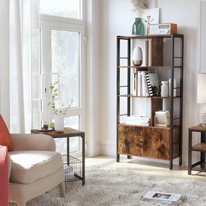 <strong>Bookshelf</strong> Book Rack Display Storage Organizer Bookcase Shelving <strong>Free</strong> <strong>Standing</strong> Bookshelves - Product Image 5