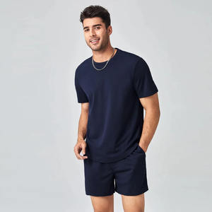 Summer New Fashion 100% Cotton Casual <b>Mens</b> <b>Shorts</b> & <b>T</b> <b>Shirt</b> Set High Quality Breathable Street Wear <b>Shorts</b> Set <b>Men</b> - Product Image 4