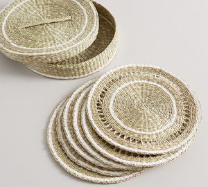 Round Seagrass Placemats Braided Plait Variety of Sizes Custom Table Decorations for <b>Christmas</b> From Vietnam - Product Image 2