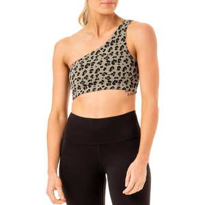 Soutien-gorge de sport respirant sans couture léger pour femme pour Fitness Yoga Running-Soutien-gorge push-up avec conception à une épaule - Product Image 4