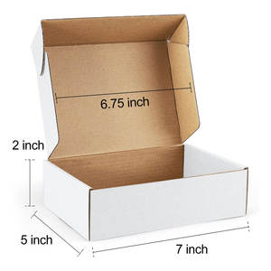 Ensemble de boîtes postales ondulées blanches pour le courrier des petites entreprises, les cadeaux et l'emballage-Boîtes d'expédition en carton robustes - Product Image 2