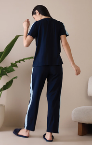 <b>Women's</b> Fashion Casual 2-Piece <b>Pajama</b> Set Short Sleeve Loungewear with Buttons <b>for</b> Mom's <b>Summer</b> Spring Vacations - Product Image 4