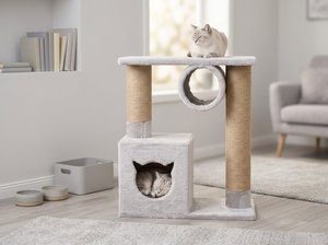 Torre de túneles Whisker Wonderland en el paraíso urbano para gatos - Product Image 2