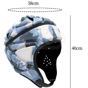Rugby Helmets Ergonomic Fit Head Protection Gear Shock Absorbing Material Adjustable Straps For Secure Wear - Product Image 3