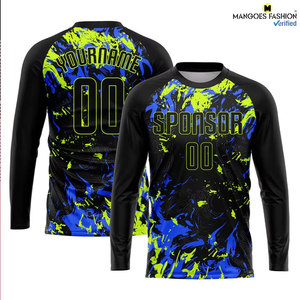Uniforme de Fútbol Personalizado en Negro y Verde Neón Real, Sublimado, de la Mejor Calidad, Diseño Personalizado, Nueva Llegada - Product Image 3