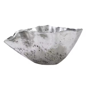 Bol de service de nourriture de taille personnalisée de conception fabuleuse pour l'utilisation d'hôtel bol de chocolat de couleur argentée en aluminium de haute qualité - Product Image 1