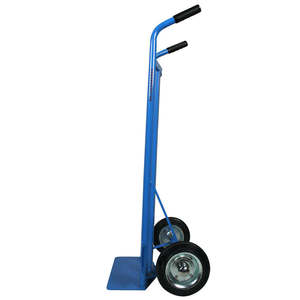 Solid Rubber Wheel Courier Sack Carrier 200kg Metal Iron Frame Platform Enclosed Hand <b>Trolley</b> for Storage <b>Tool</b> OEM Customizable - Product Image 2