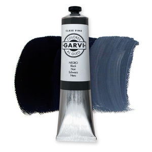 Pintura al Óleo Negra de Alta Calidad GARVI, Pigmentada, 200 ml, Modelo 0203210, para Arte, Manualidades, Lienzo y Papel - Product Image 1