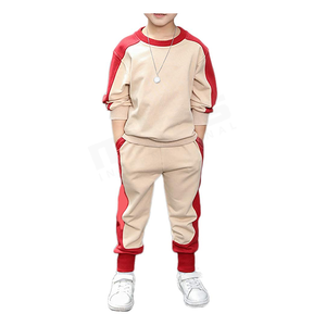 Chándal de algodón con logotipo personalizado para niños, conjunto de ropa informal para correr, chándal liso, venta al por mayor - Product Image 5