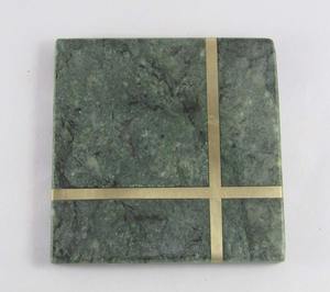 Ensemble de sous-verre incrusté de marbre peint à la main durable et écologique portable le plus demandé pour un usage quotidien et des fêtes au prix d'usine - Product Image 4