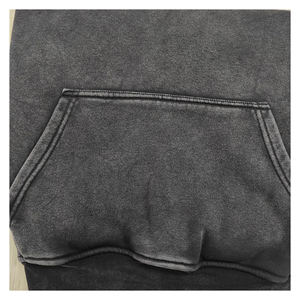 2025 Custom <b>Men</b> <b>Quarter</b> <b>Zip</b> Hoodie Unisex Loose Fit Stand Collar Sweatshirt Drop Shoulder <b>Men</b> Vintage Acid Washed & Sweatshirt - Product Image 3