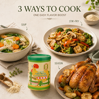 Poudre de bouillon de poulet riche en saveur Camill en gros, certifiée BRC ISO22000 HALAL, sachet de 270g, assaisonnement de poulet en gros pour la cuisine