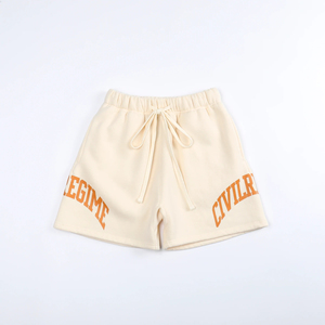 Pantalones cortos de verano para hombre, pantalones cortos transpirables con cordón de algodón de felpa francesa, pantalones cortos deportivos con estampado sólido para hombre - Product Image 4