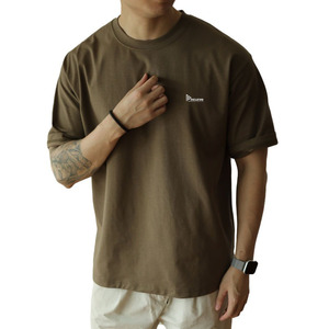 Camiseta Unisex para Hombre, Personalizada, 230 g/m², Estilo Holgado, Transpirable, con Logotipo Frontal, Verano, 100% Algodón - Product Image 3