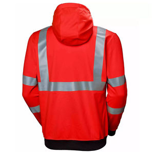 Construcción Hi Vis Work SafetyZipperHoodie Sudaderas Diseño personalizado Ropa DE TRABAJO Sudaderas con capucha High VisibilityCotton Blended Basics - Product Image 2