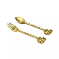 Juego de servidor de ensalada de cuerno Natural personalizado de la mejor calidad, utensilios de cocina decorativos de mesa, utensilios hechos a mano usados de la India
