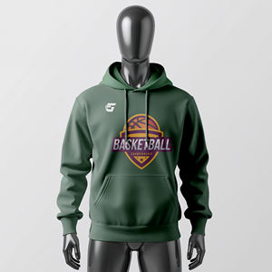 Sudadera con capucha de entrenamiento deportivo de poliéster Sudadera con capucha de gimnasio personalizada - Product Image 1