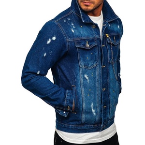 Fashion Manufacturer Winter <b>Jacket</b> Mens Sun Fade <b>Denim</b> Cotton Vintage Streetwear Slim Fit Front Logo Eco-Friendly Windproof High - Product Image 2