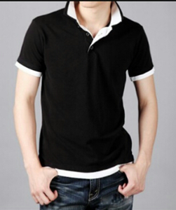 เสื้อยืดโปโลผ้าฝ้ายแท้ป้องกันการพันผ้าลูกฟูกสำหรับผู้ชาย100% ใหม่โรงงาน - Product Image 6