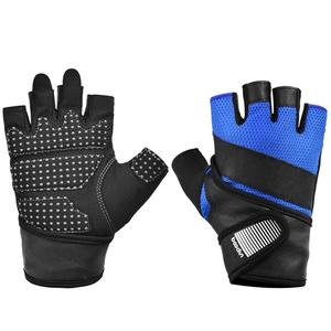Ergonomic Fitness <b>Gloves</b> with Shock-Absorbing Palm, Breathable <b>Fingerless</b> Gym <b>Gloves</b> with Wrist Strap - Product Image 5