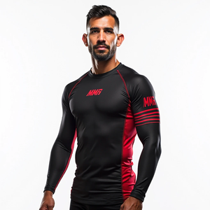 MMA Rash Guards personnalisés vêtements sublimés personnalisés en gros pour les séances d'entraînement en salle de sport et les sports de combat - Product Image 4