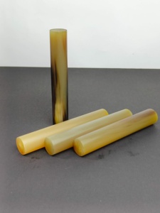 ม้วนฮอร์นควายขัดเงาปั๊มม้วนวัวเขาสัตว์แกะสลักงานฝีมือใช้สำหรับตกแต่ง - Product Image 3