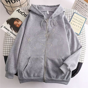 Sudaderas con capucha con estampado personalizado para hombre y mujer, ropa informal holgada, sudaderas con capucha de Color sólido, ropa de calle de manga larga con personalidad, sudaderas - Product Image 3