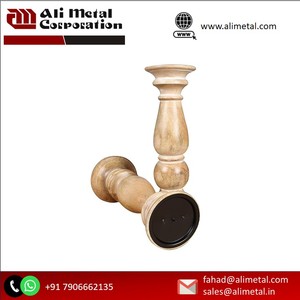 Bougeoir en bois de manguier de haute qualité pour la décoration de la maison et les événements de mariage au meilleur prix Design personnalisé disponible - Product Image 6