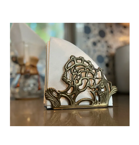 ที่ใส่ผ้าเช็ดปากทองเหลืองสำหรับสำนักงานคลับเฮาส์โรงแรมโต๊ะตกแต่งที่วางกระดาษทิชชูแบบสั่งทำสำหรับโต๊ะงานแต่งงาน - Product Image 1