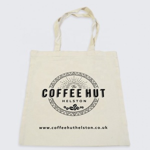 Bolso de lona de moda bolso de mano de algodón con logotipo estampado de mango largo personalizado pequeño bolso de cosméticos de algodón - Product Image 5