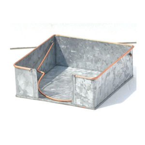 Servilletero de acero inoxidable montado en la pared, elegante diseño tallado, caja de pañuelos pulida, soporte de Metal duradero para Baño - Product Image 5