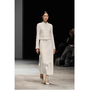 High Fashion Clothing Women's <b>Skirts</b> Eco Friendly MIRELLA HANDCRAFTED CASHMERE <b>SKIRT</b> Minimalist Design A-line Long <b>Skirt</b> - Product Image 1