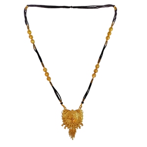 Vente en gros Collier Mangalsutra plaqué or 22 ct avec Mangalsutra fait main au design traditionnel indien à vendre par les exportateurs - Product Image 1