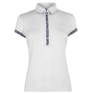 Polo personalizado de algodón y poliéster para entrenamiento CVC para mujer, Polo de Golf de punto con logotipo personalizado, camiseta para mujer - Product Image 1