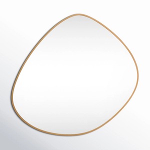 Gold Square Art Deco Wall <b>Mirror</b> Metal Iron Frame Eco-Friendly Wedding Living Room Decor - Product Image 1