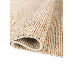 พรมขนสัตว์ทำมือสีงาช้าง รุ่นคลาสสิค หนา 10 มม. สีพื้น รูปทรงสี่เหลี่ยมผืนผ้า สำหรับทางเข้าบ้าน รุ่น Teen-HWJU-7001 - Product Image 2