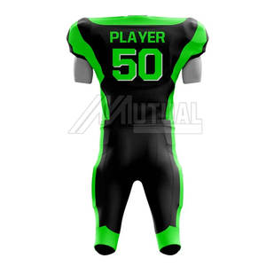 Uniforme de fútbol americano de secado rápido hecho a medida ropa deportiva transpirable con mangas cortas MOQ bajo - Product Image 2
