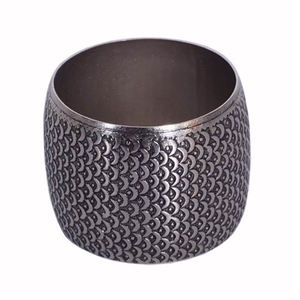 ห่วงรัดผ้าเช็ดปากโลหะสีเงินสำหรับงานแต่งงานโรงแรมงานปาร์ตี้ที่เก็บของตกแต่งที่วางผ้าเช็ดปากสำหรับโต๊ะอาหาร - Product Image 4